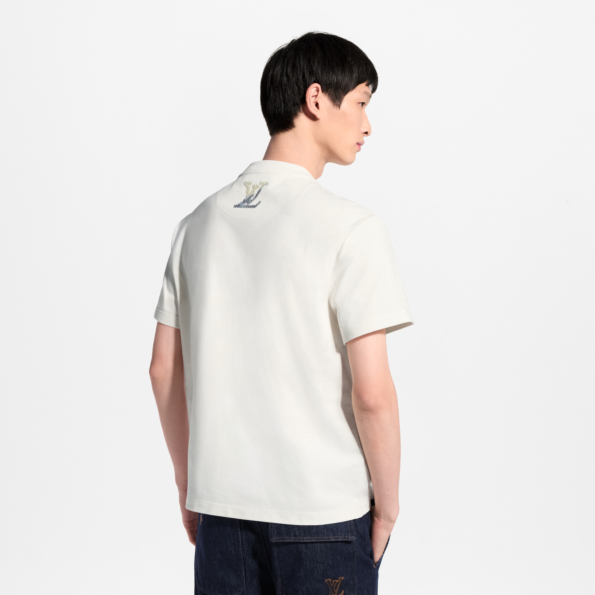 Embroidered Signature T-Shirt - Ready-to-Wear | LOUIS VUITTON